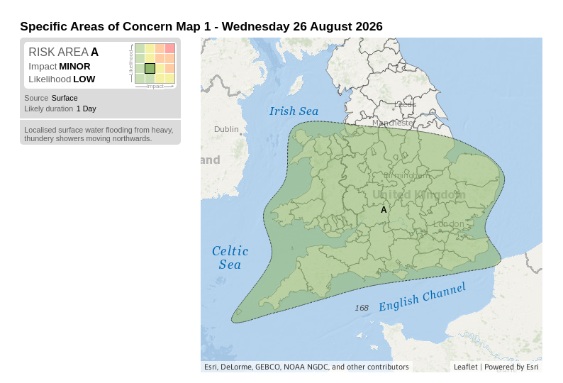 Area of concern map